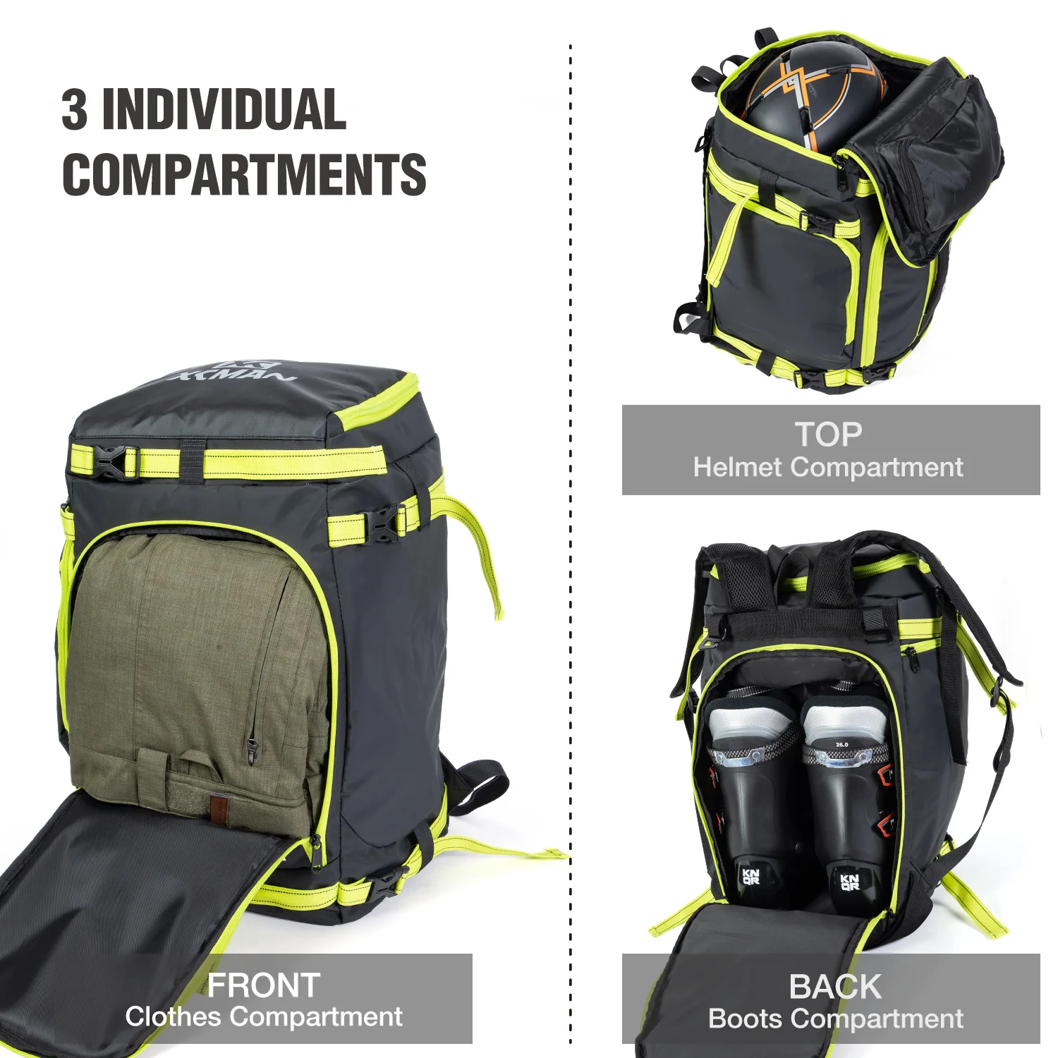 Mochila para botas de esquí Zipline World Cup - Equipaje impermeable para  esquí y snowboard