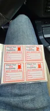 Oil Change Stickers 2 X 1.8-100 Pack Oil Change Service Reminder Sticker-Oil Changes