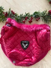 New Arrival Noble Pet Dogs Winter Vest Coat Fur Collar Russia Classic Dogs Clothing Soft