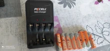 Rechargeable-Battery AA Batteria NIZN 2500mwh PKCELL 2slot 8pcs Eu-Us-Plug