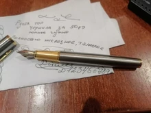 Pluma estilográfica de Metal de alta calidad, suministros de papelería para oficina y escuela, escritura, negocios, firmar, caligrafía, 1 unidad, 03923