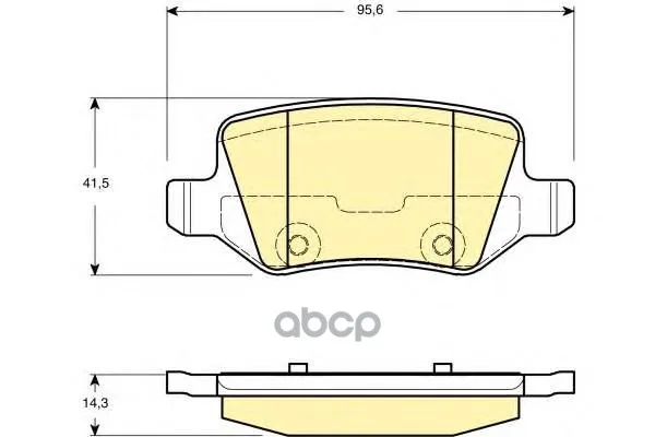 Колодки Тормозные Mercedes W168/W169/W245/W414 Vaneo Задние Girling 6114811 Girling арт. 6114811