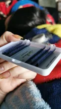 NATUHANA-extensiones de pestañas individuales de visón falso, 6 hileras, Color Azul, Morado, Pestañas postizas, salón profesional, Envío Gratis