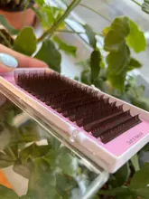 NAGARAKU-extensiones de pestañas de visón, 16 filas, color marrón, natural, supersuave, B C D, herramientas de maquillaje, alta calidad