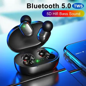 

A6S Wireless Earphone Bluetooth 5.0 Wireless Headsets Noise Cancelling Mic For Xiaomi Redmi iPhone Headphones PK Airdots Earbuds