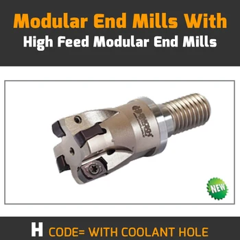 

MHT BN10 D16 M08 L25 Z02 H-WITH COOLANT HOLE Modular End Mills With Changeable Insert