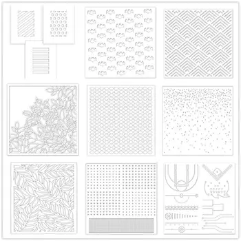 

background Mask Stencil plastic graduation for diy scrapbook / album decoration embossed diy paper card B012