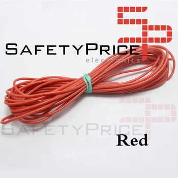 

10 meters 10 m Cable AWG26 red braided electronic welding Bridge arduino SP