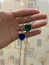 SUMENG-collar con colgante de corazón de Titanic de OCéANO AZUL para hombre y mujer, regalo de joyería, 2021