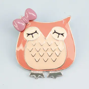 

Brooch jewelry owl with eyes closed (52230)