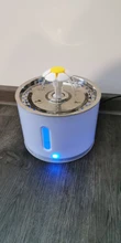 Water-Fountain Automatic Bowl Feeder Drinker FILTERS Led-Lighting Cats with 5-Pack USB