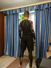 Traje deportivo de LICRA para MMA para hombre, ropa deportiva de secado rápido, kit de entrenamiento de compresión, leggings térmicos, ropa interior