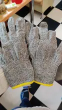 GMG-guantes de seguridad anticortes, gran oferta, color gris y negro, HPPE EN388 ANSI, Nivel 5