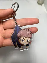 Llavero acrílico transparente de doble cara de dibujos animados, jujutsu, kaisen