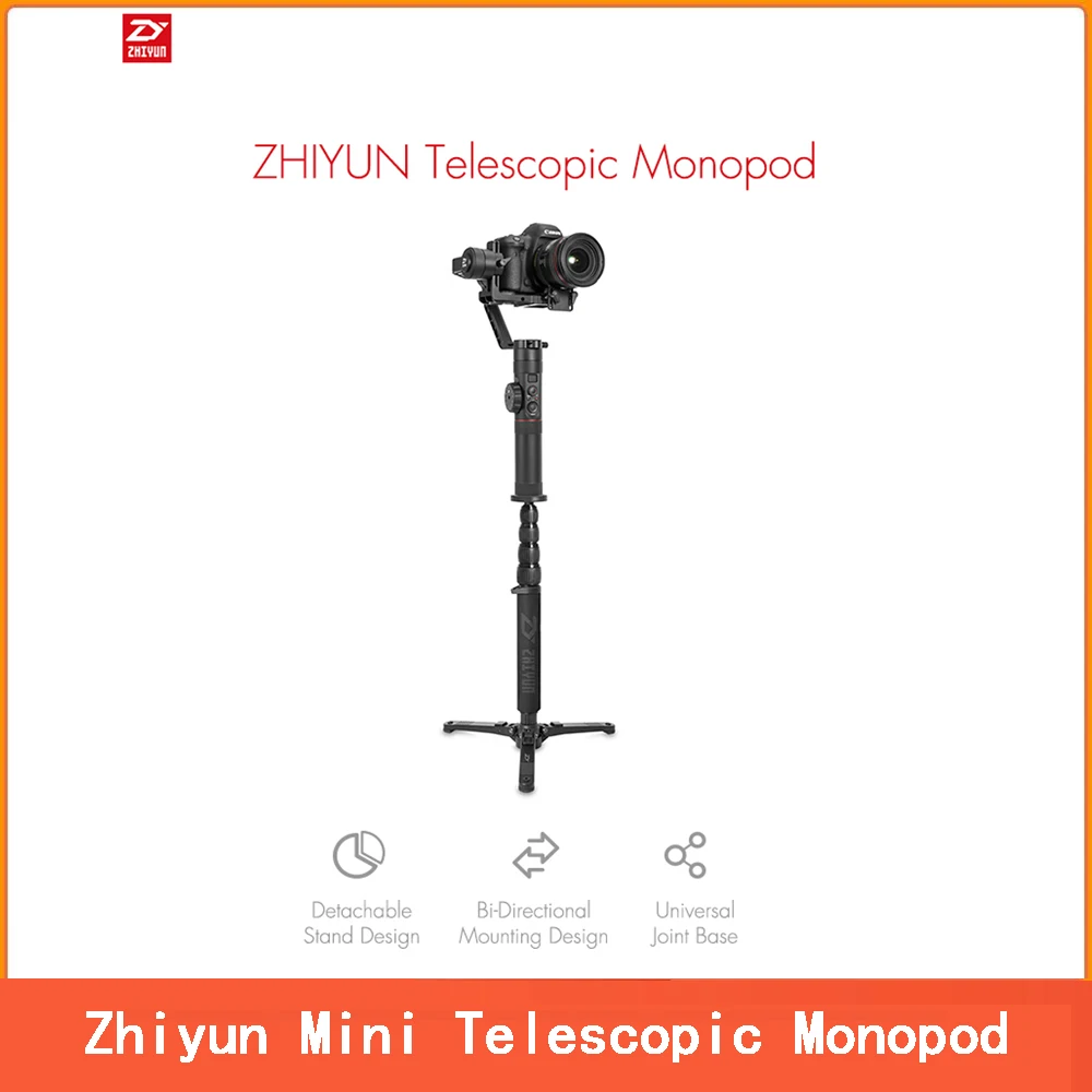 Оригинальный Мини Телескопический монопод Zhiyun для Weebill Lab/ Smooth 4/ Crane Plus/ Crane-M Gimbal