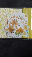 Paquete de 45 unidades de Mini pegatinas de papel para estudiante con lenguaje de las flores, bolsa de pegatinas Diy para planificador diario, pegatina decorativa, álbum de recortes