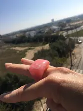 Anillos Vintage de resina negra con diseño geométrico para mujer, joyería de moda, anillo Simple para niña, venta al por mayor