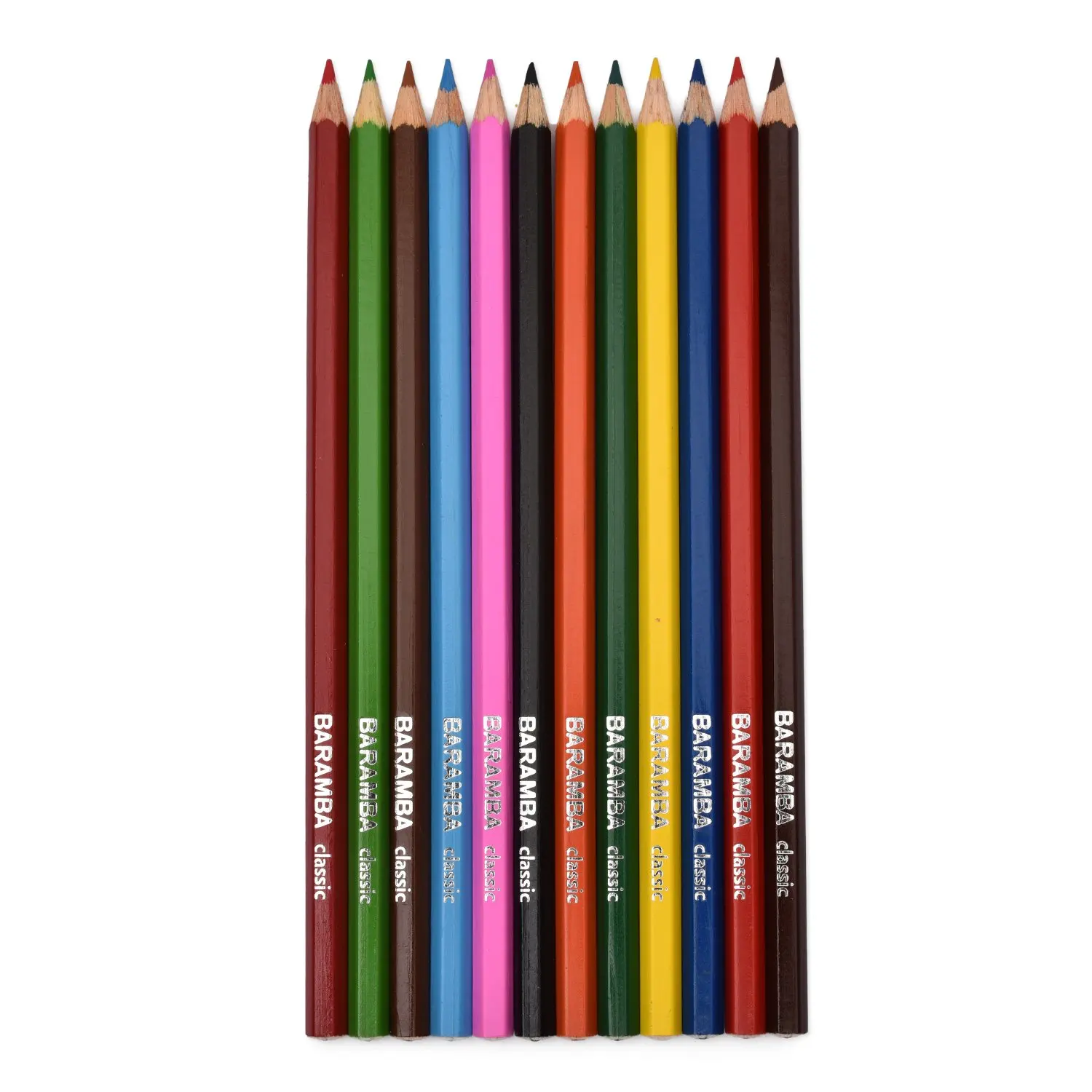 Pencils colored baramba hexagonal. 12 colors | Канцтовары для офиса и дома