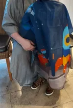 Paño especial para corte de pelo de peluquero para niños, impermeable, antiadherente, dibujos animados, para el hogar ropa de bebé, chal, capa, delantal