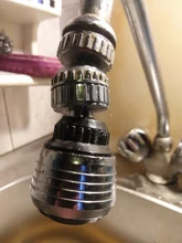 ZhangJi-grifo de ahorro de agua giratorio, conector de doble modo, grifo aireador de cocina, difusor, filtro burbujeador, boquilla de cabezal de ducha