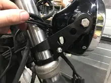 Soporte Universal para Faro de motocicleta, para Honda Kawasaki Harley Bobber Racer KZ1000 1100 KZ550 KZ650 35mm-43mm, tubo de horquilla