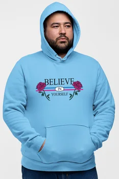 

Angemiel Wear Believe Yourself In Blue Men 'S Hooded Sweatshirt
