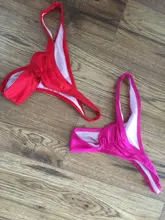 Bikini corto de corte clásico para mujer, traje de baño de dos piezas con corte clásico, con lazos laterales, Tanga brasileña, disponible en 5 tamaños