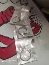 CACANA-anillos de acero inoxidable para parejas, oro rosa, antialergia, lisa, sencilla, Bisutería