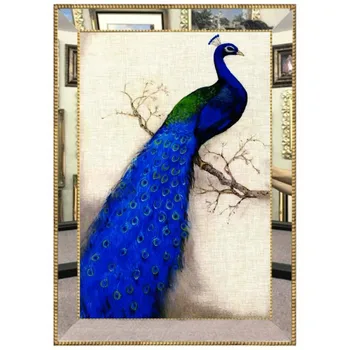 

Mirror Framed Glass Digital Canvas Painting 45 * 60 cm