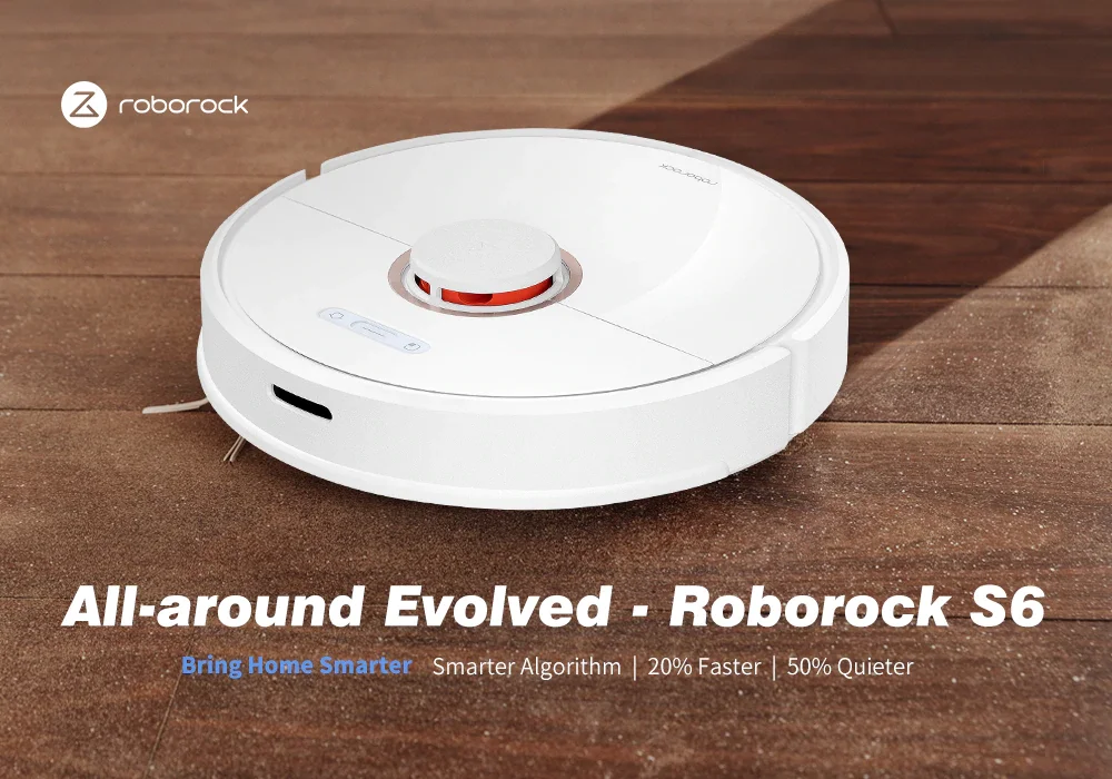 Робот-пылесос Roborock S6 Глобальная версия мощный домашний автоматический подметание пыли стерилизация умная планируемая мойка