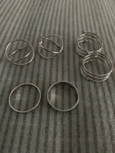 6 unids/set bohemio Vintage redondo hueco Anillos geométricos para las mujeres de moda Cruz giro anillo dedo nudillo anillos de joyería