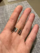 Bijoux-Anillos lineales de estilo Simple para mujer, anillos de cadenas grandes de Color plata multicapa, regalos, 2020