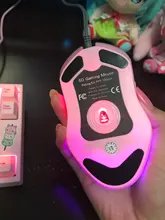 Ratón óptico retroiluminado de color rosa para ordenador, Mouse silencioso con cable, moda Sailor Moon, 2400DPI