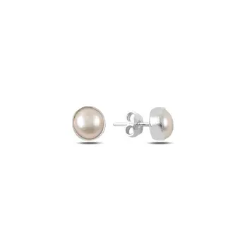 

Angemiel 925 Silver With Pearls Engagement Earrings