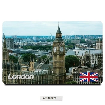 

London, UK. Vinyl magnet souvenir (size: 54x86mm). Free shipping.