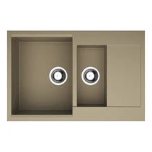 Мойка для кухни Omoikiri Daisen 78-2-CA Artgranit(карамель)(Термостойкая, устойчива к царапинам, встраиваемая, перелив