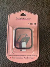 Funda de Metal y vidrio templado para Apple Watch, funda protectora para reloj iWatch SE 6 5 4 3 2 1, 42mm 38mm 44mm 40mm