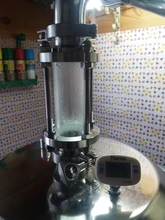 304-Stainless-Steel Fitting Tri-Clamp Sight Glass Homebrew Diopter Clover OD 38mm-Pipe