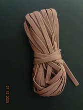 Cinta elástica de goma para mascarilla, cordón de aceite para colgar en la oreja, accesorios de ropa de protección, DIY, 5MM, 5 yardas