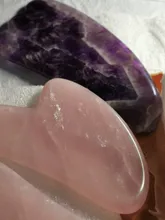 Tablero de Jade Guasha de cuarzo rosa, rascador de piedra Natural, herramientas para terapia de presión corporal, cara, cuello y espalda