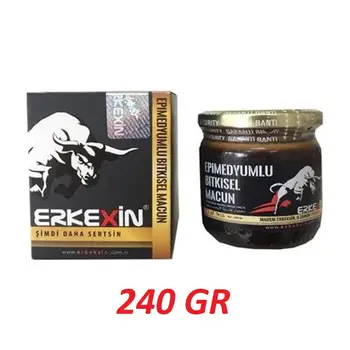 

Erkexin Horny Goat Weed 240 gr. Epimedium Turkish Paste %100 Halal