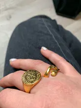 Anillo de sol Vintage para mujer, anillo Punk con cara de Sol para parejas, joyería gótica exagerada, anillo brillante Retro