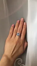 Anillo de princesa de circón azul transparente para mujer, joya de compromiso para fiesta, joyería exquisita, decoración para novia