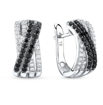 

Silver earrings with cubic zirconia sunlight sample 925