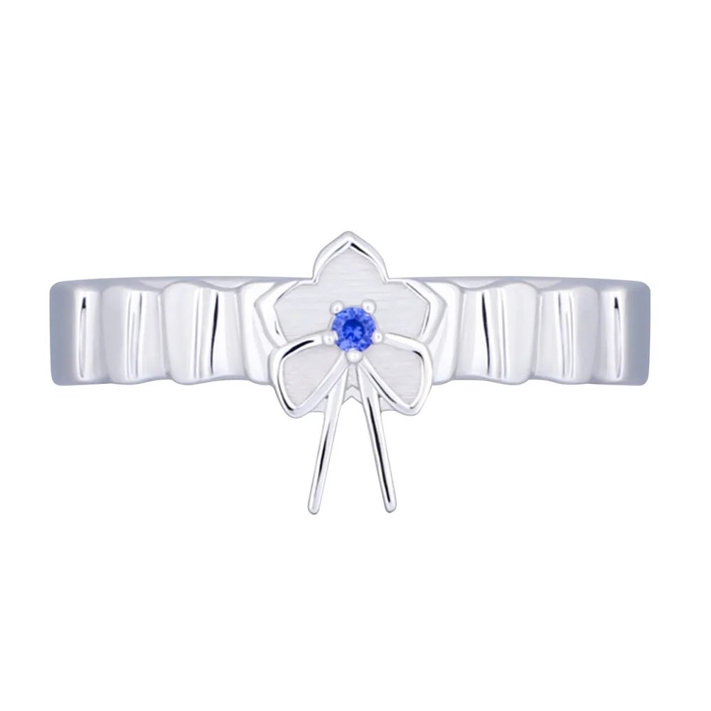 

TWINKANIME S925 Sterling Silver Anime Anohana: The Flower We Saw That Day Menm Ring Adjustable About 7-9# For Men Women Gifts