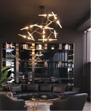 Restaurant Chandelier Post Villa-Tree-Branch-Lamp Nordic Modern-Designer Tree-Fork