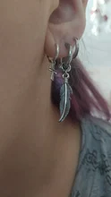 Pendientes de acero inoxidable para hombres y mujeres, aretes falsos, Punk, negros, sin perforación, estilo gótico, Hip Hop