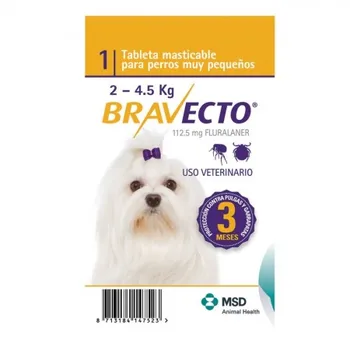 

BRAVECTO chew dog 2-4,5 kgr 1 anti-parasitic tablet for dogs