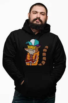 

Angemiel Wear Cool Rigby Black Male Hooded Sweatshirt