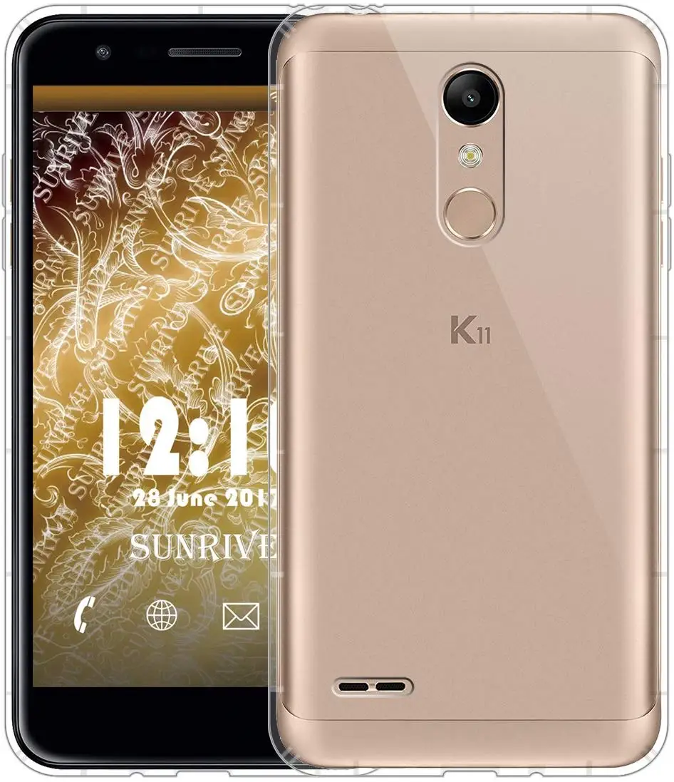 Подставка чехол гелевый Чехол для LG K11 прозрачный чехол